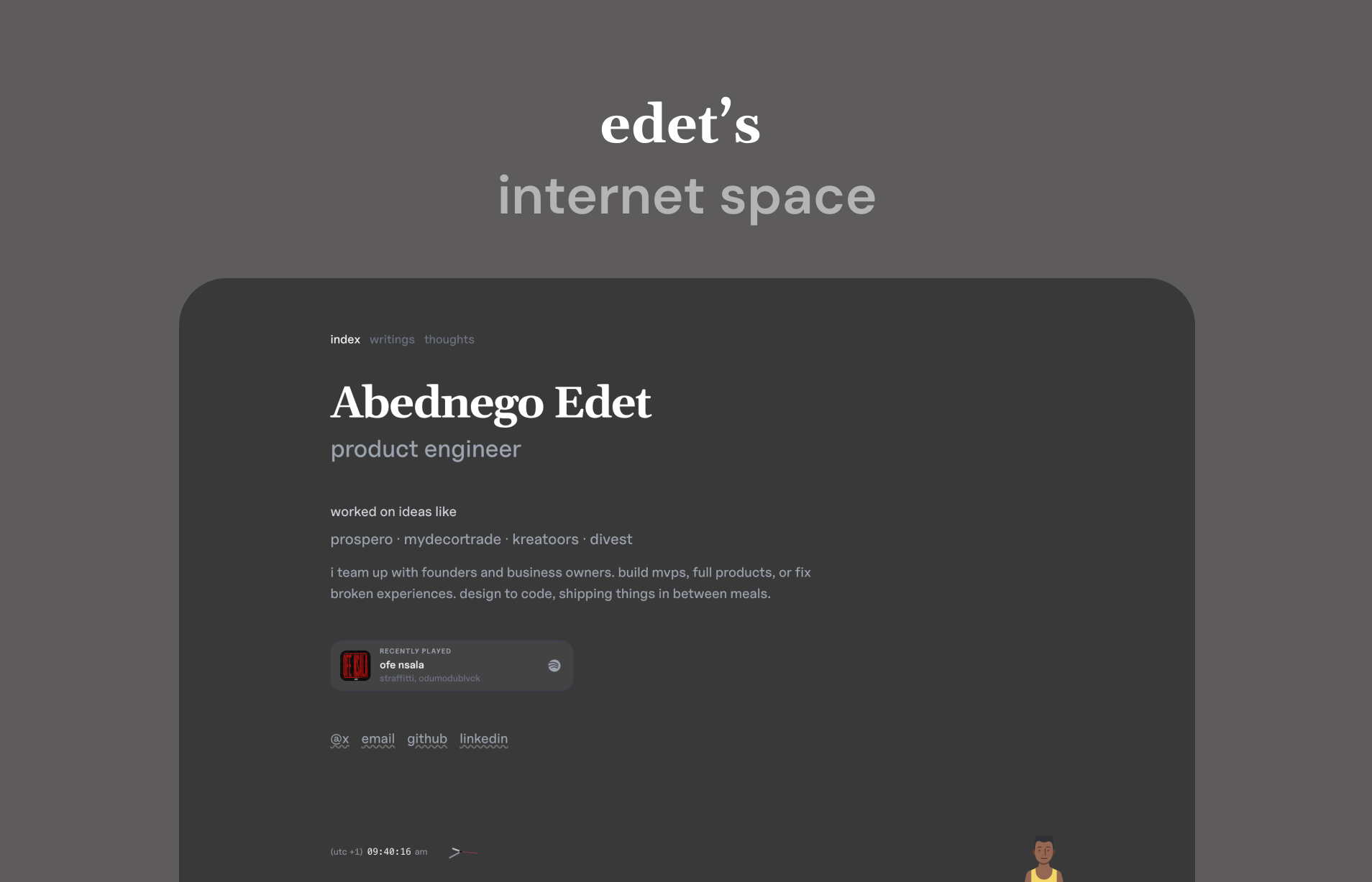 Edet's – internet space